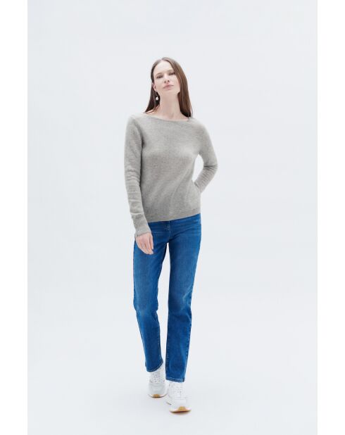 Pull Zoan gris clair cachemire