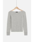 Pull Zoan gris clair cachemire