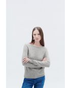 Pull Zoan gris clair cachemire