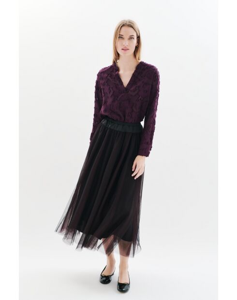 Zwarte petticoat-rok