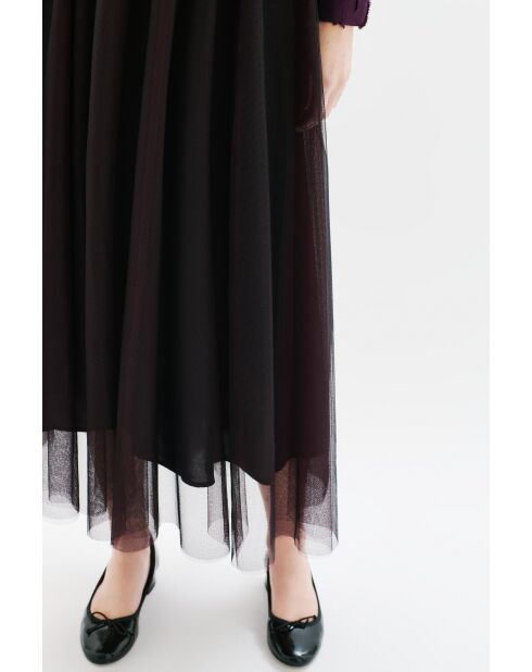 Zwarte petticoat-rok