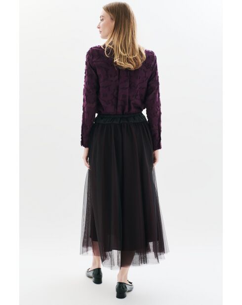 Zwarte petticoat-rok