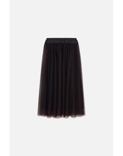 Zwarte petticoat-rok