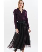 Zwarte petticoat-rok