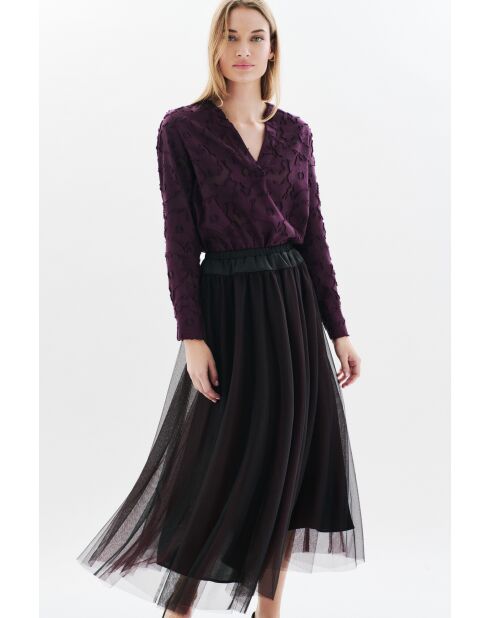 Zwarte petticoat-rok