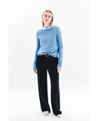 Pull Zoan Lurex bleu cachemire