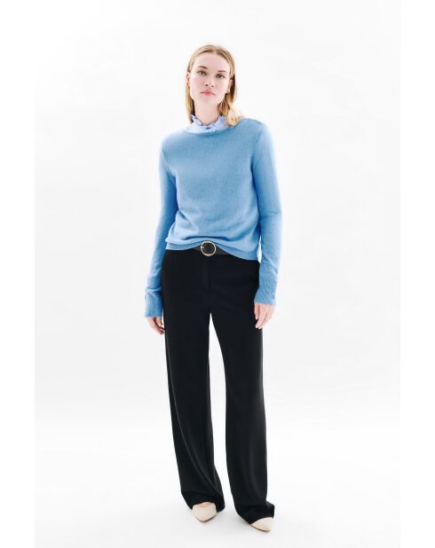 Pull Zoan Lurex bleu cachemire