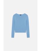 Pull Zoan Lurex bleu cachemire