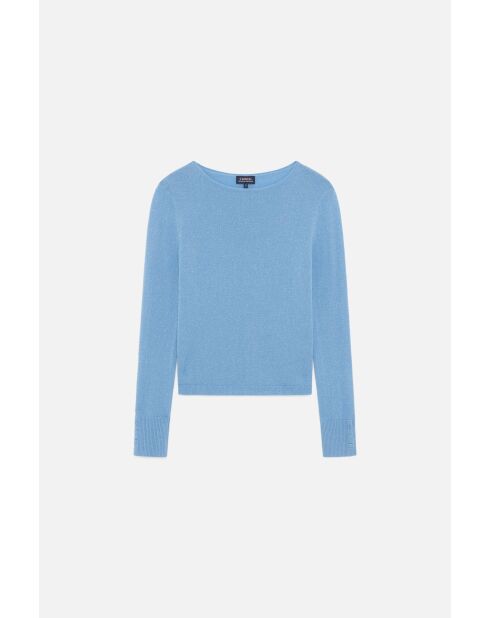Pull Zoan Lurex bleu cachemire