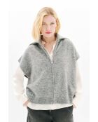 Gilet Mitch gris clair