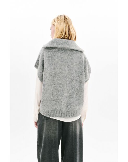 Gilet Mitch gris clair