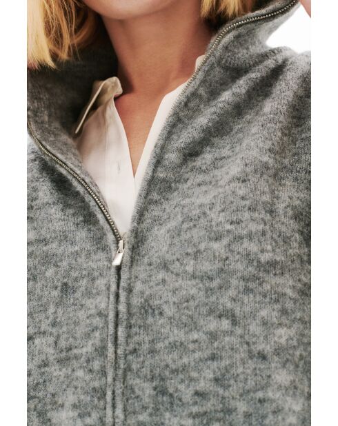 Gilet Mitch gris clair