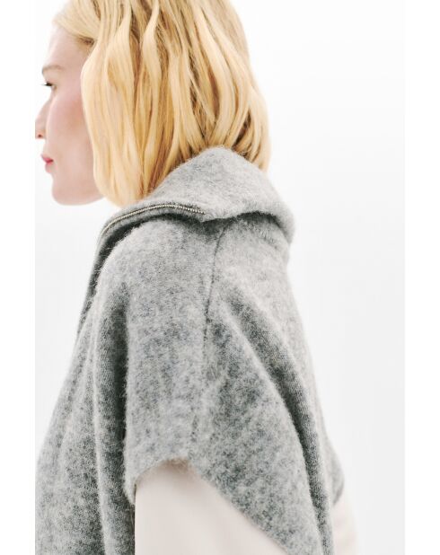Gilet Mitch gris clair