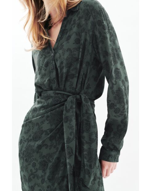 Robe Rashley vert foncé