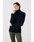Pull Dylan bleu marine cachemire