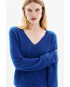 Pull Marianne bleu electrique