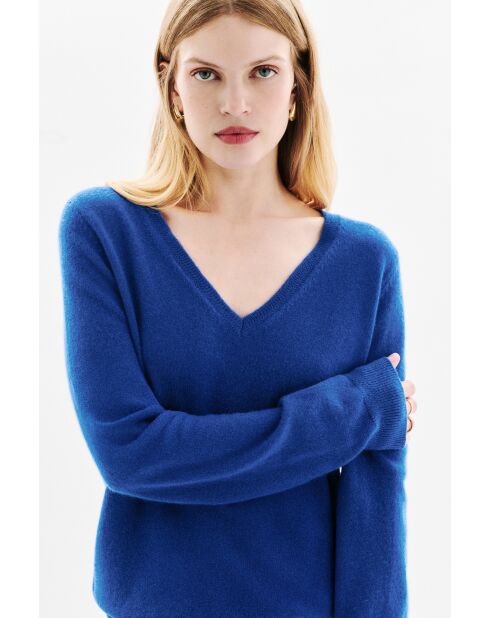 Pull Marianne bleu electrique