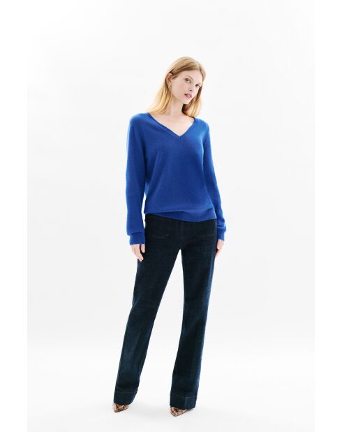 Pull Marianne bleu electrique