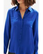 Camicia Jeanne Soie in seta blu elettrico