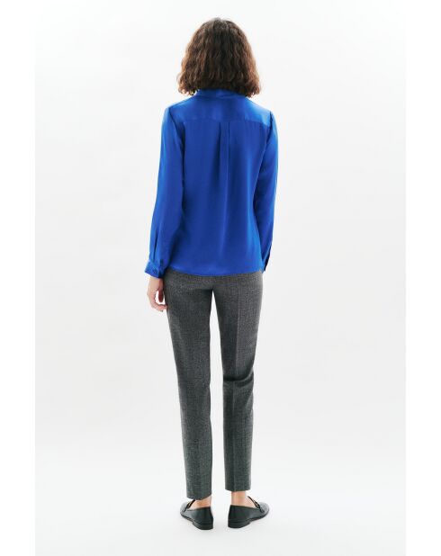 Camicia Jeanne Soie in seta blu elettrico