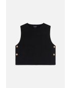 Heline schwarzer Poncho