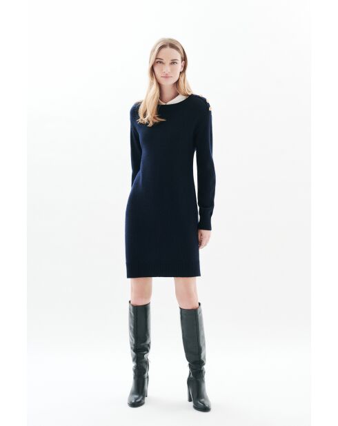 Marineblauwe jurk Maud