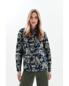 Marineblauw katoenen hemd Jessica