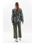 Marineblauw katoenen hemd Jessica