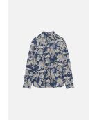 Marineblauw katoenen hemd Jessica