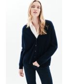 Gilet en laine Calypso bleu marine