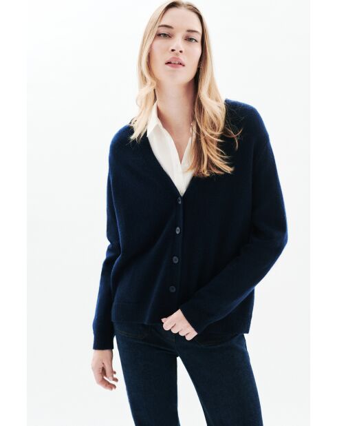 Gilet en laine Calypso bleu marine