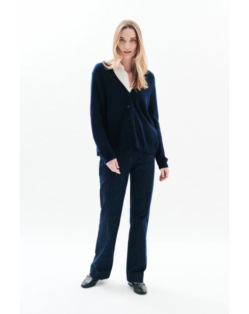 Gilet en laine Calypso bleu marine
