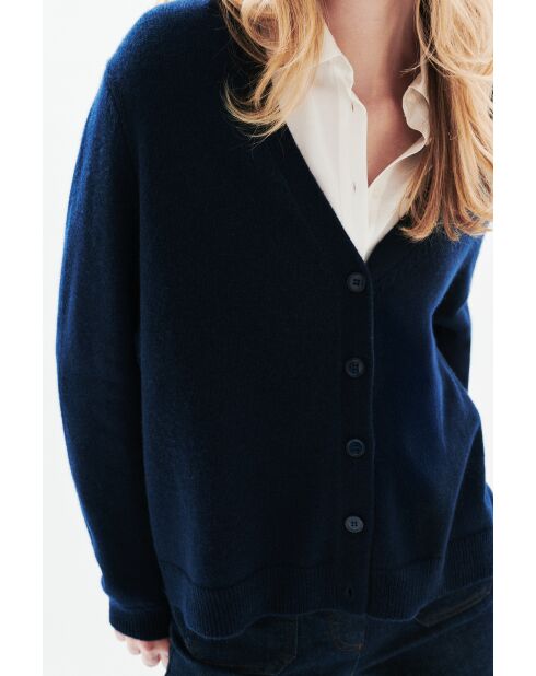 Gilet en laine Calypso bleu marine