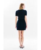 Marineblauwe katoenen rok Janette