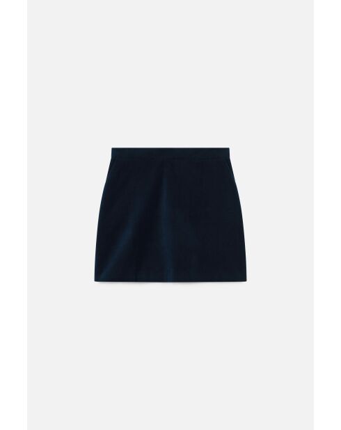 Marineblauwe katoenen rok Janette