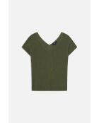 Pull en coton Milania vert kaki