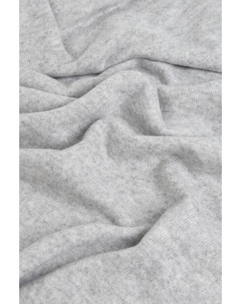 Echarpe Mabel gris clair cachemire