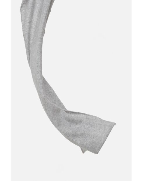 Echarpe Mabel gris clair cachemire