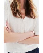Gilet en coton Mirella blanc