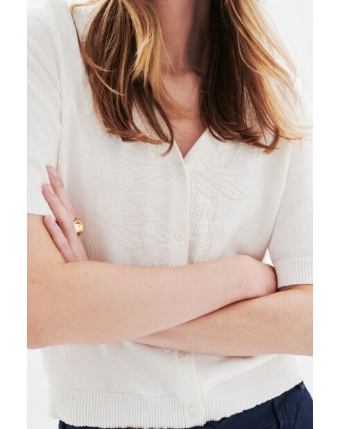 Gilet en coton Mirella blanc