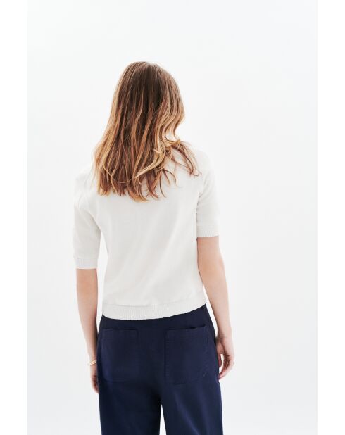 Gilet en coton Mirella blanc
