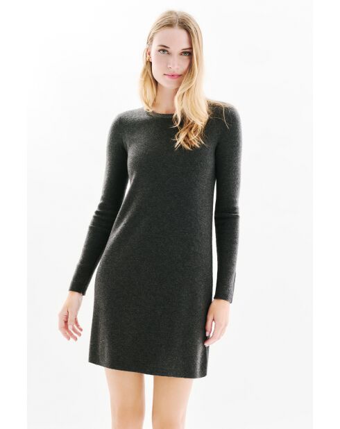 Robe en laine Miriam gris