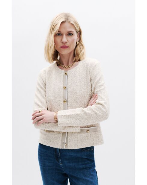 T-Shirt Tweedy creme