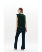Poncho en laine Hevy vert foncé