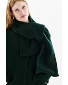 Abrigo de lana Gentiani verde oscuro