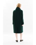 Abrigo de lana Gentiani verde oscuro
