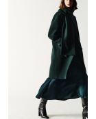 Abrigo de lana Gentiani verde oscuro