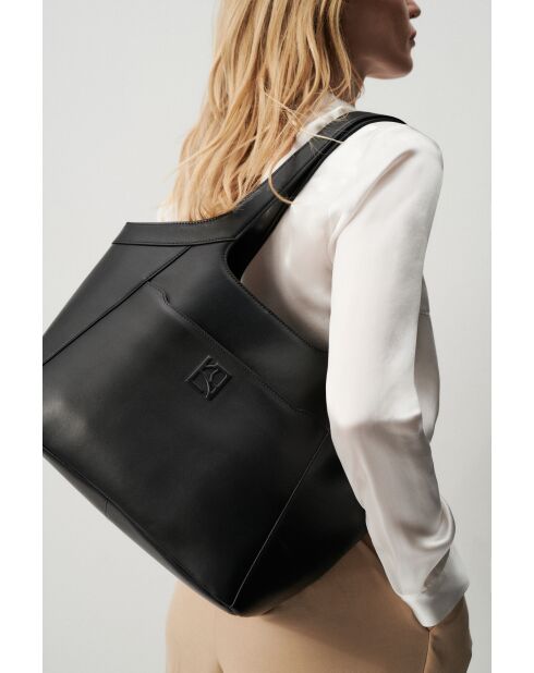 Sac Sacha en cuir noire