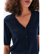 Gilet en coton Mirella bleu marine