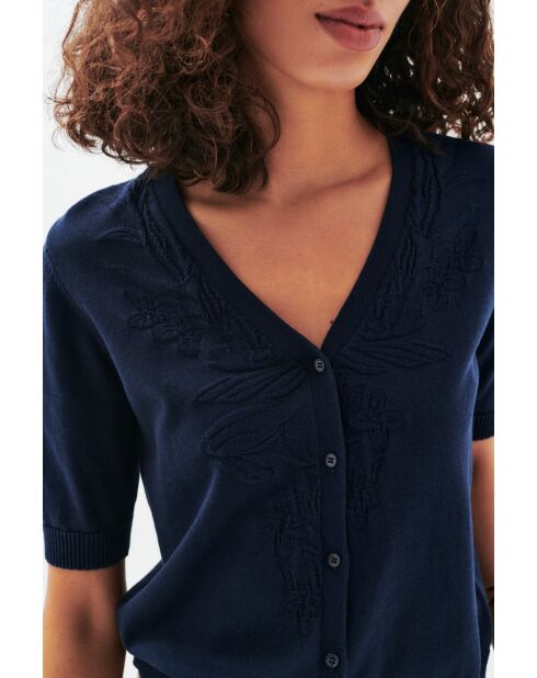 Gilet en coton Mirella bleu marine